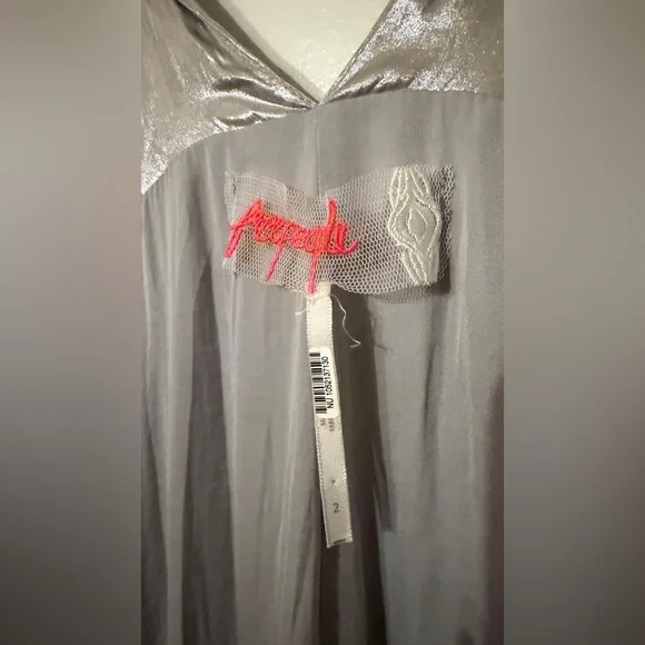 Free People Jocelyn Wrap Maxi Dress Silver - Picture 5 of 7